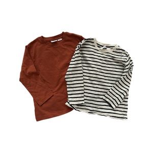 Zara boys long sleeve tees. Size 3-4t